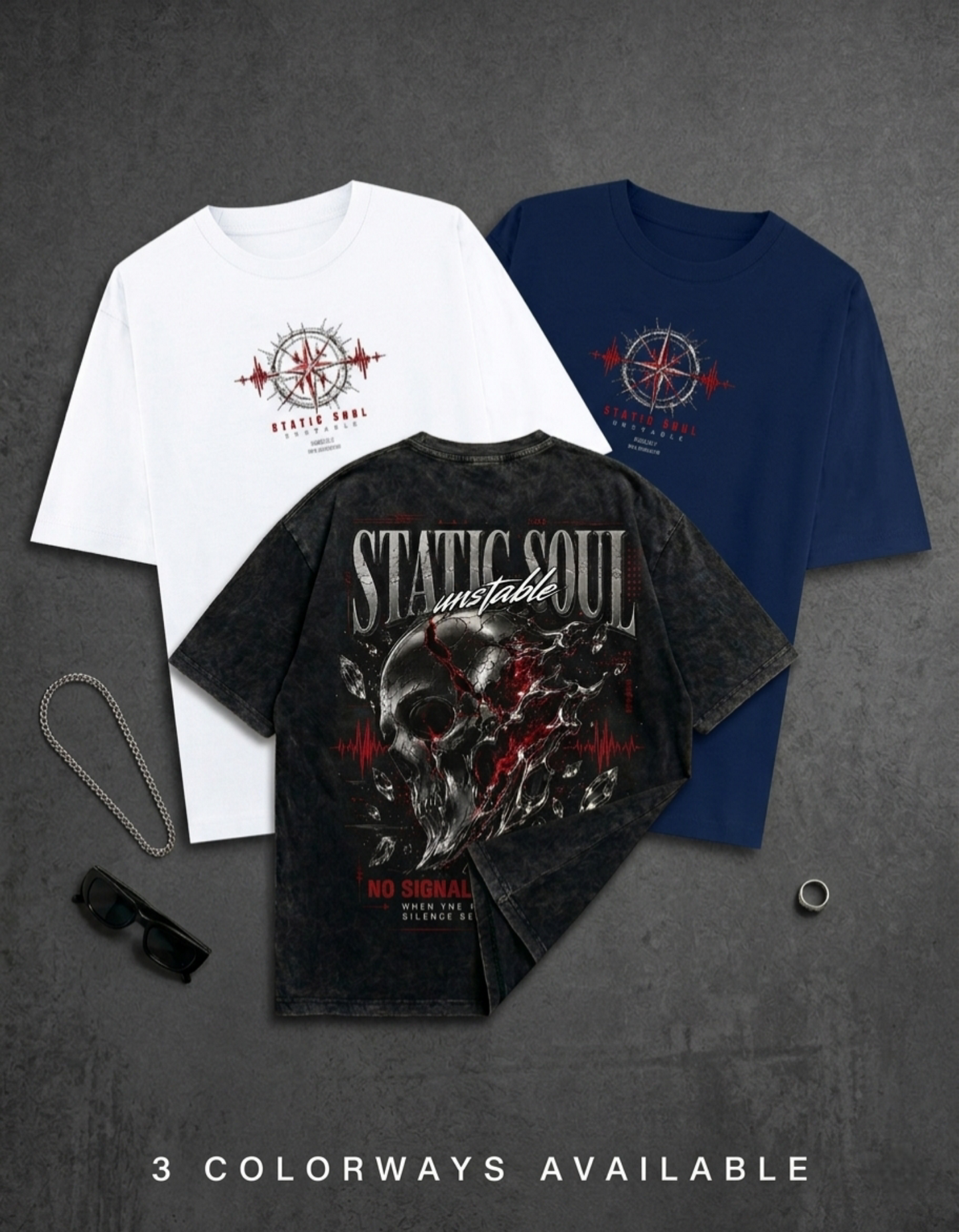 Static Soul — Oversized Graphic Tee