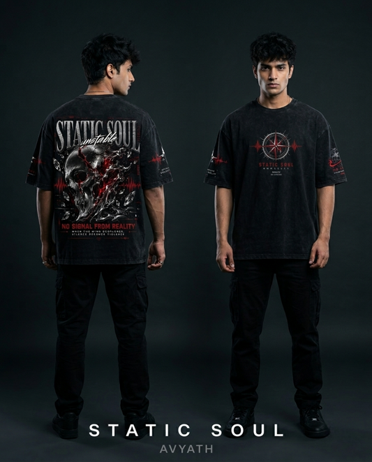 Static Soul — Oversized Graphic Tee