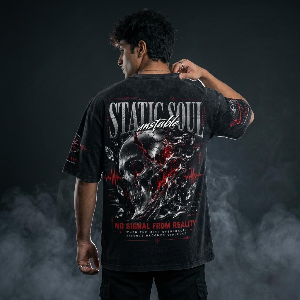 Static Soul — Oversized Graphic Tee